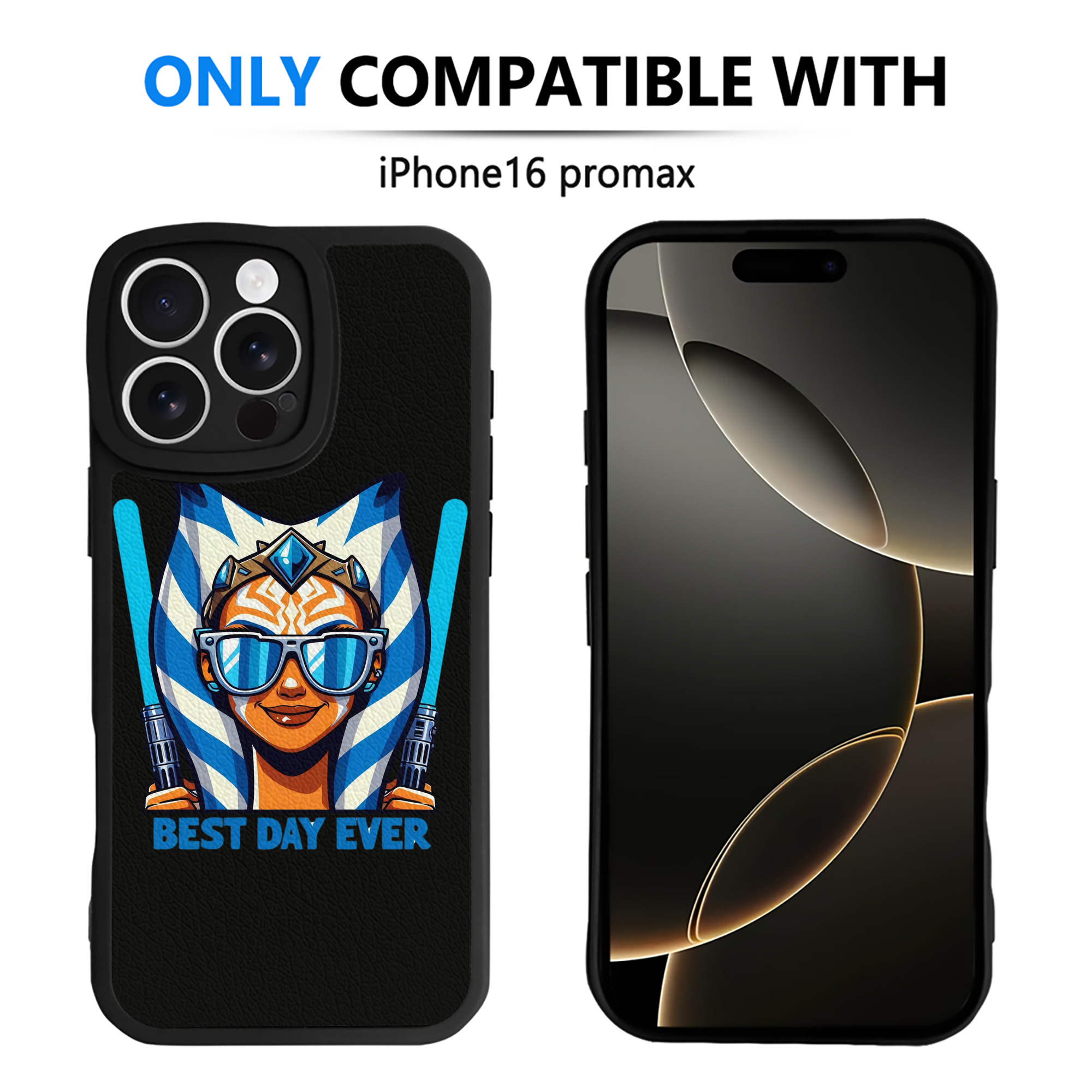 （画像用） スター・ウォーズ Star Wars 【iPhone 16シリーズ対応】シリコンスマホケース（レザー調） 材質：シリコン